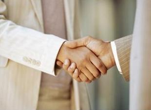 Shaking hands